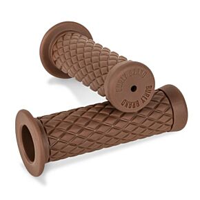 BURLY BRAND Rubber Diamondback Grips Black 1"