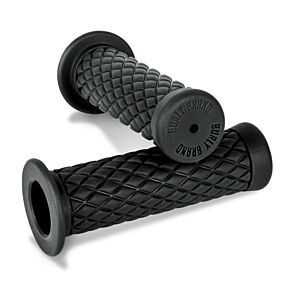 BURLY BRAND Rubber Diamondback Grips Black 7/8"