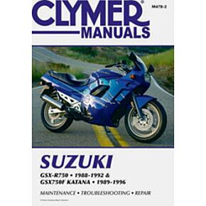 CLYMER Repair Manual Suz Gsx-r750