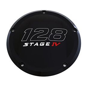 CUSTOM ENGRAVING 6   M8 Softail Derby Cover 128 Stage Iv Black