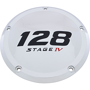 CUSTOM ENGRAVING 6   M8 Softail Derby Cover 128 Stage Iv Chrome