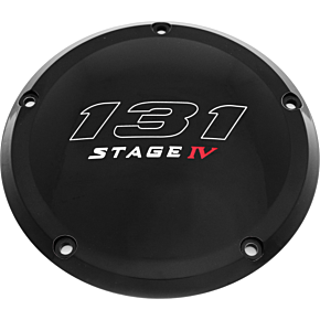 CUSTOM ENGRAVING 6   M8 Softail Derby Cover 131 Stage Iv Black