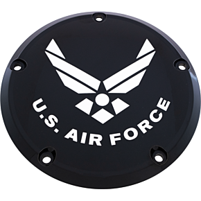 CUSTOM ENGRAVING 7   M8 Flt/flh Derby Cover Air Force Black