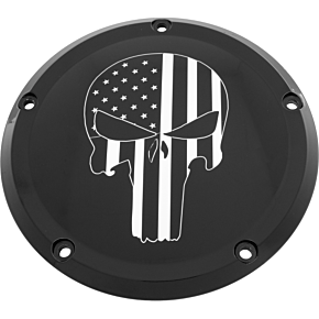 CUSTOM ENGRAVING 7   Tc Derby Cover Punisher Black