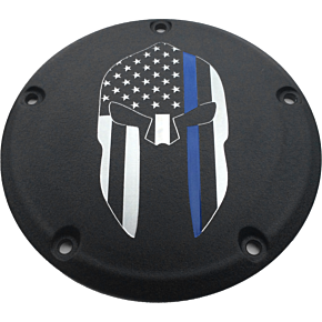 CUSTOM ENGRAVING 7   Tc Derby Cover Sparta Blue Line Black