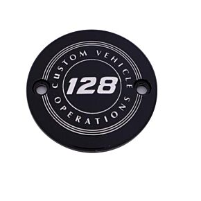 CUSTOM ENGRAVING M8 Timer Cover 128 Cvo Black