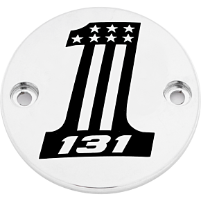 CUSTOM ENGRAVING M8 Timer Cover 131 Chrome