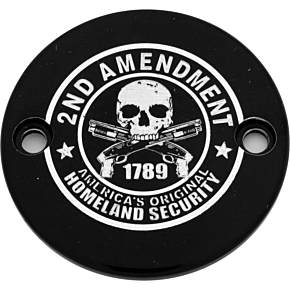 CUSTOM ENGRAVING M8 Timer Cover 2a Black