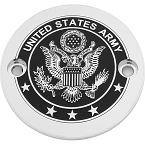 CUSTOM ENGRAVING M8 Timer Cover Army Chrome