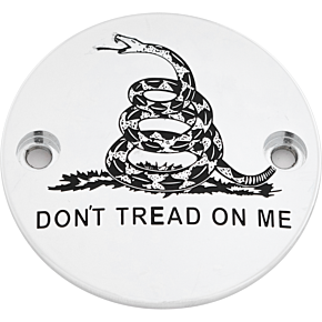 CUSTOM ENGRAVING M8 Timer Cover Don't Tread Chrome
