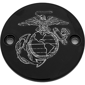 CUSTOM ENGRAVING M8 Timer Cover Marine Ega Black