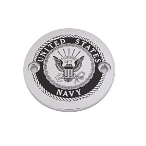CUSTOM ENGRAVING M8 Timer Cover Navy Chrome