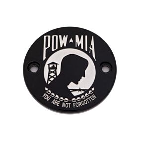 CUSTOM ENGRAVING M8 Timer Cover Pow-mia Black