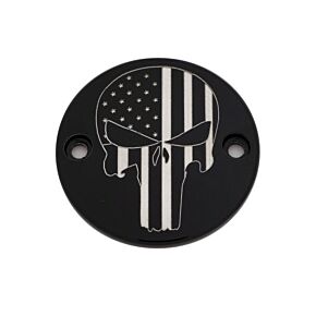 CUSTOM ENGRAVING M8 Timer Cover Punisher Black