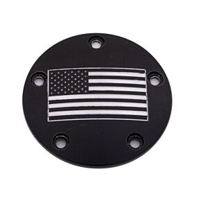 CUSTOM ENGRAVING Tc Timer Cover American Flag Black