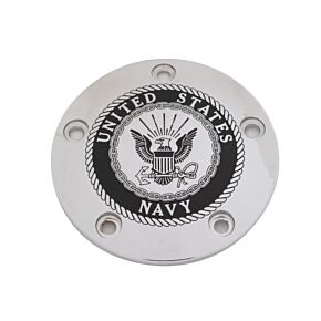 CUSTOM ENGRAVING Tc Timer Cover Navy Chrome