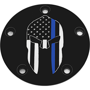 CUSTOM ENGRAVING Tc Timer Cover Sparta Blue Line Black