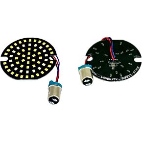 CYRON Led Turn Signal Inserts 3" 1157 Wht Halo Amber