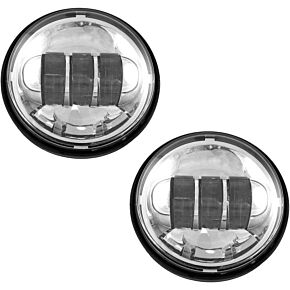 CYRON Passing Lamps 4.5" Chrome Harley