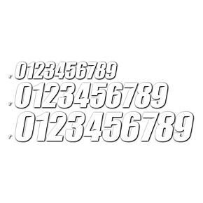 D-COR #4 White 4 Slash Series 3/pk