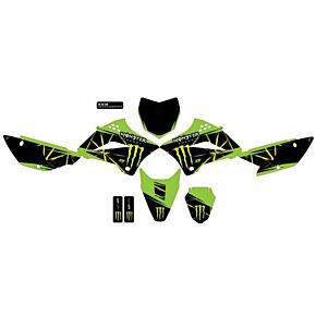 D-COR Cmplt Kit Monster Energy Slash Black Bg