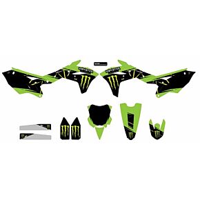 D-COR Cmplt Kit Monster Energy Slash Black Bg