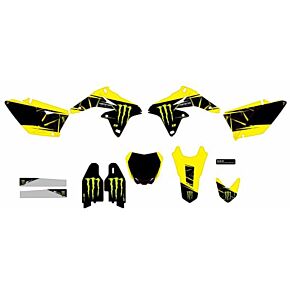 D-COR Cmplt Kit Monster Energy Slash White Bg