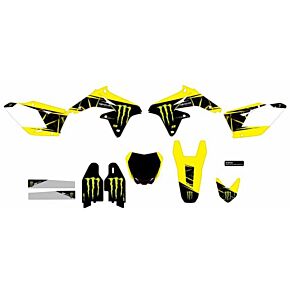 D-COR Cmplt Kit Monster Energy Slash White Bg