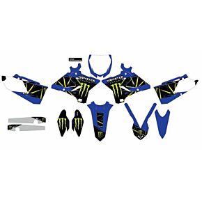 D-COR Cmplt Kit Monster Energy Slash White Bg