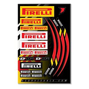 D-COR Decal Sheet 12 Mil Pirelli Decal Sheet 12 Mil Pirelli