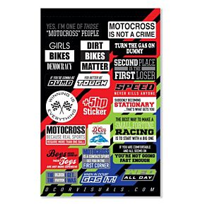 D-COR Decal Sheet Moto Talk 2 4 Mil