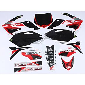D-COR Honda Raceline Graphics Complete Kit Black