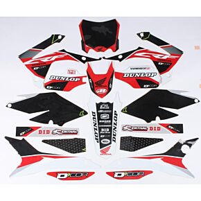 D-COR Honda Raceline Graphics Complete Kit Black
