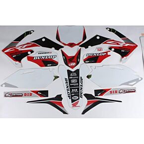 D-COR Honda Raceline Graphics Complete Kit White