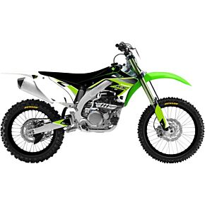D-COR Kawasaki Raceline Graphics Complete Kit White