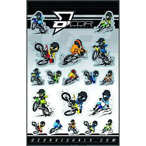 D-COR Kids Charicature Decal Sheet 4 Mil