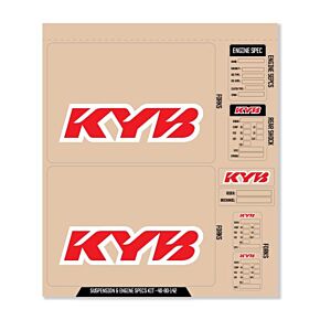 D-COR Kyb Decal Kit Red Kyb Fork/shock/eng Spec