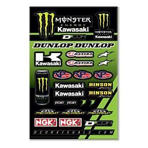 D-COR Monster Kaw Decal Sht12mil Monster Kaw Racing Decal Sheet