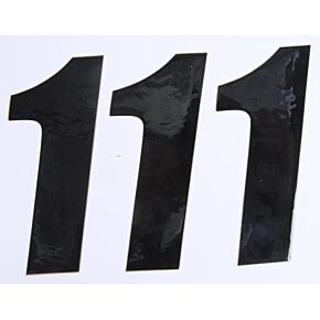 D-COR Number 1 Black 6" 3/pk