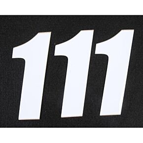 D-COR Number 1 White 4" 3/pk