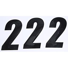 D-COR Number 2 Black 6" 3/pk