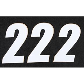 D-COR Number 2 White 4" 3/pk