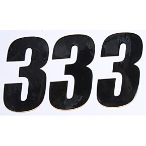 D-COR Number 3 Black 4" 3/pk