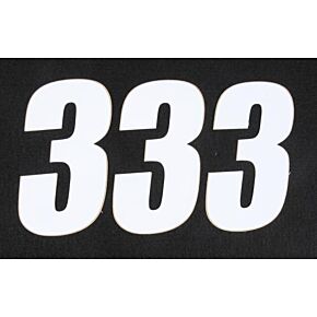 D-COR Number 3 White 4" 3/pk