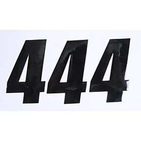 D-COR Number 4 Black 4" 3/pk