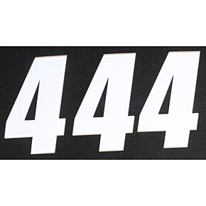 D-COR Number 4 White 6" 3/pk