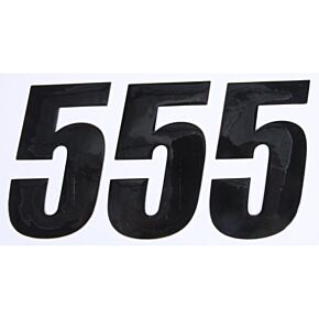 D-COR Number 5 Black 4" 3/pk