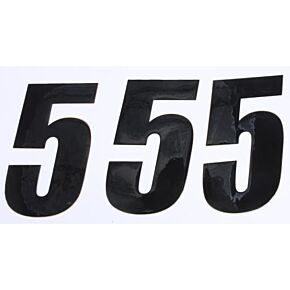 D-COR Number 5 Black 6" 3/pk