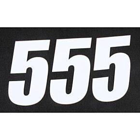 D-COR Number 5 White 4" 3/pk
