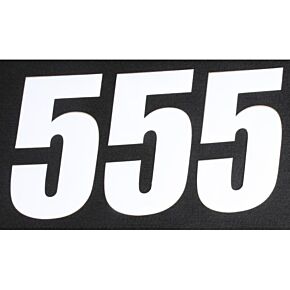 D-COR Number 5 White 6" 3/pk